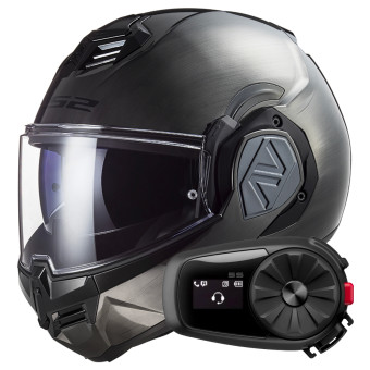 Casque Modulable LS2 Advant Jeans FF906 + Kit Bluetooth 5S Solo