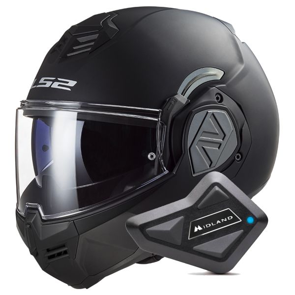 Casque Modulable LS2 Advant Matt Black FF906 + Kit Bluetooth BT Mini Casque Modulable LS2 Advant Matt Black FF906 + Kit Bluetooth BT Mini