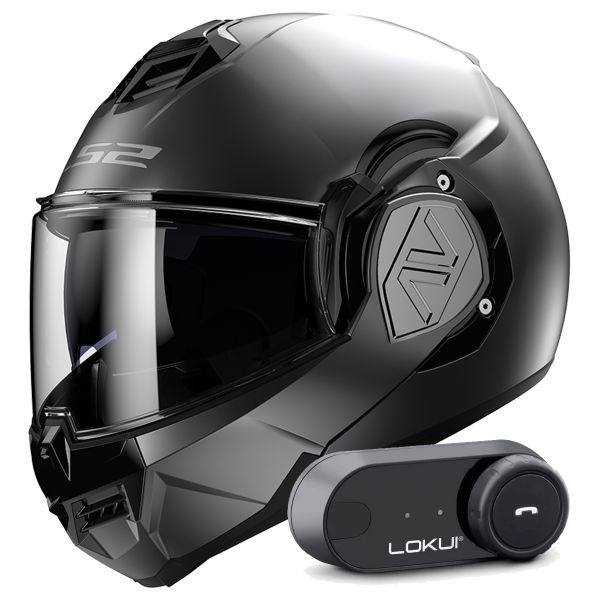 Casque Modulable LS2 Advant Matt Titanium FF906 + Kit Bluetooth Lokui K30 Casque Modulable LS2 Advant Matt Titanium FF906 + Kit Bluetooth Lokui K30