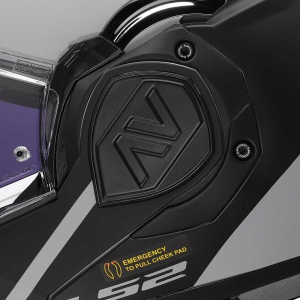 LS2 Advant Swipe Grey Black FF906