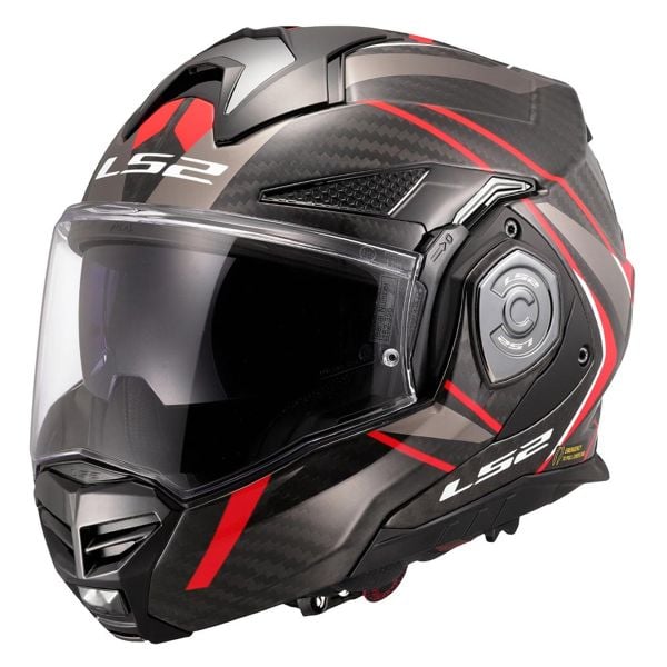 Casque Modulable LS2 Advant X C Future II Red FF901 Casque Modulable LS2 Advant X C Future II Red FF901