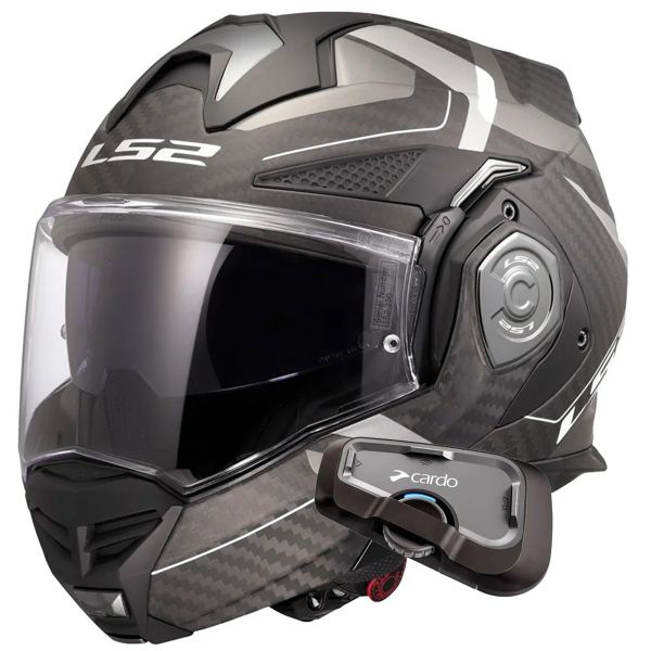 Casque Modulable LS2 Advant X C Horizon Silver Grey FF901 + Kit Bluetooth Freecom 4X Casque Modulable LS2 Advant X C Horizon Silver Grey FF901 + Kit Bluetooth Freecom 4X