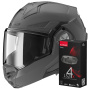 Casque Modulable LS2 Advant X Grey Nardo FF901 + Kit Bluetooth 4X