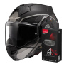 Casque Modulable LS2 Advant X Metryk Matt Titanium FF901 + Kit Bluetooth 4X