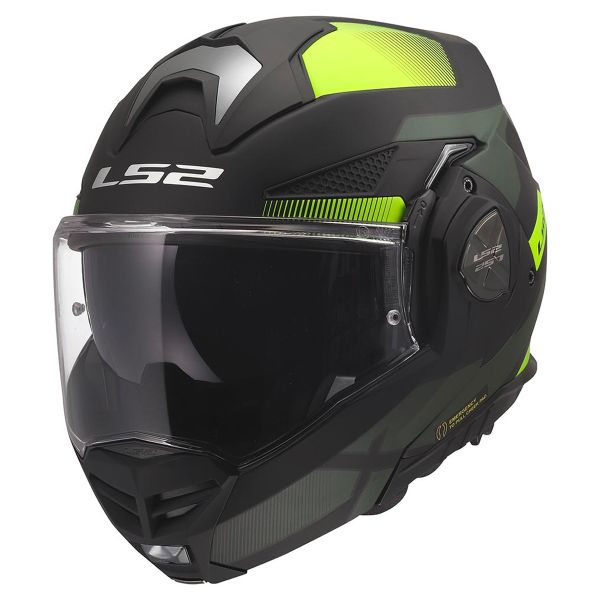Casque Modulable LS2 Advant X Nova Black H-V Yellow FF901
