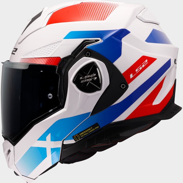 Casque Modulable LS2 Advant X Nova White Blue Red FF901