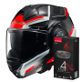 Casque Modulable LS2 Advant X Spectrum Black White Red FF901 + Kit Bluetooth 4X