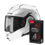 Casque Modulable LS2 Advant X White FF901 + Kit Bluetooth 4X