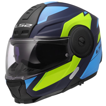 Casque Modulable LS2 Scope II Duria Blue H-V Yellow FF902