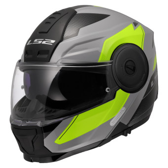 Casque Modulable LS2 Scope II Duria Grey H-V Yellow FF902