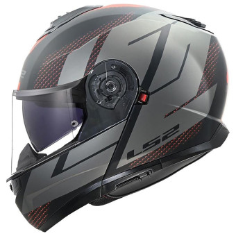 Casque Modulable LS2 Strobe II Code Black Grey FF908