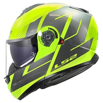 Casque Modulable LS2 Strobe II Code H-Vis Yellow FF908