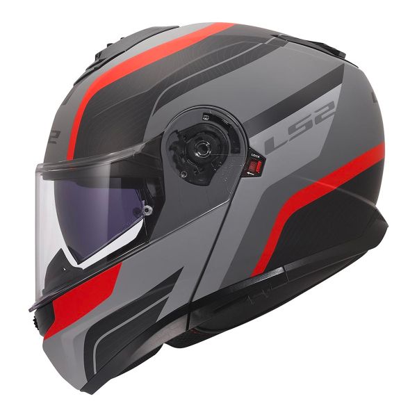 LS2 Strobe II Monza Black Grey Red FF908