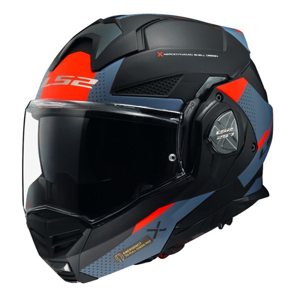 Casque Modulable LS2 Advant X Oblivion M. Black Blue FF901