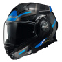 Casque Modulable LS2 Advant X Spectrum Black Titanium Blue FF901
