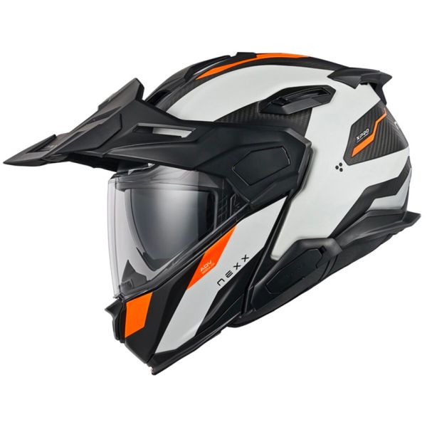Casque Modulable Nexx X.Lifecountry Terra White Orange Mat