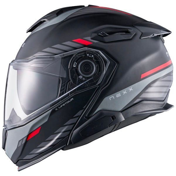 Casque Modulable Nexx X.Lifetour Globe Black Red Mat