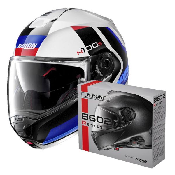 Pack Casque + Kit bluetooth et Nolan N100 5 Hilltop