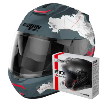Casque Modulable Nolan N100-6 Legend C-Checa N-Com 30 + Kit Bluetooth B101R