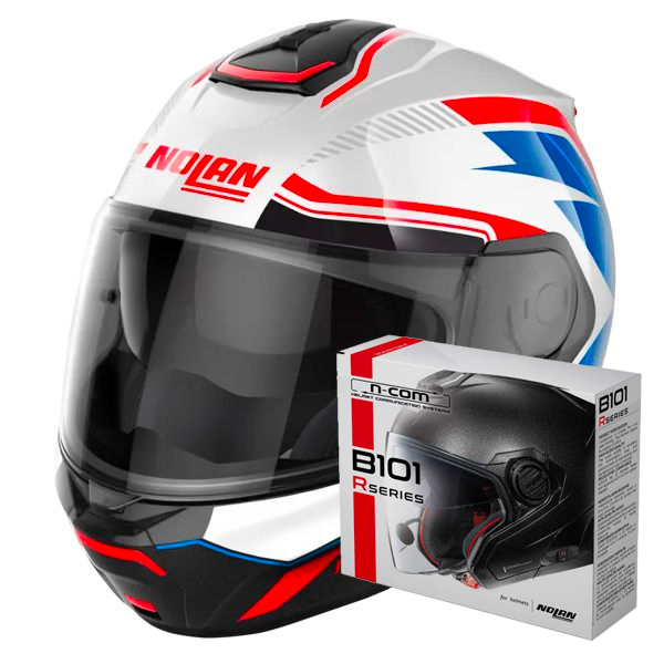 Casque Modulable Nolan N100-6 Surveyor N-Com 24 + Kit Bluetooth B101R