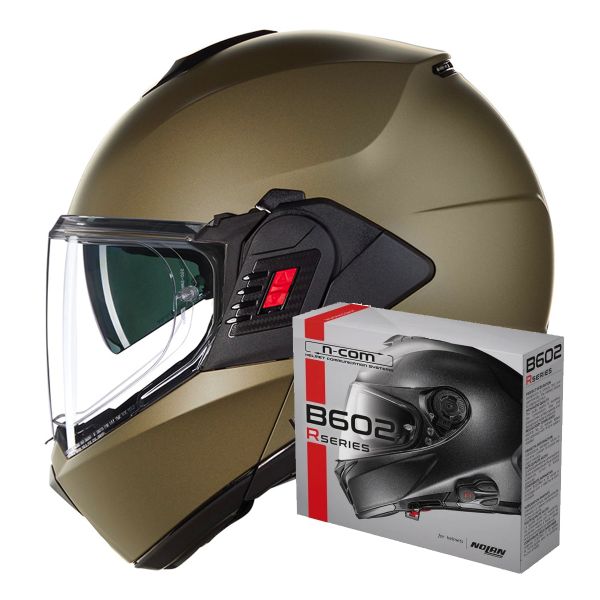 Casque Modulable Nolan N120-1 Classico Nobile 315 + Kit Bluetooth B602R