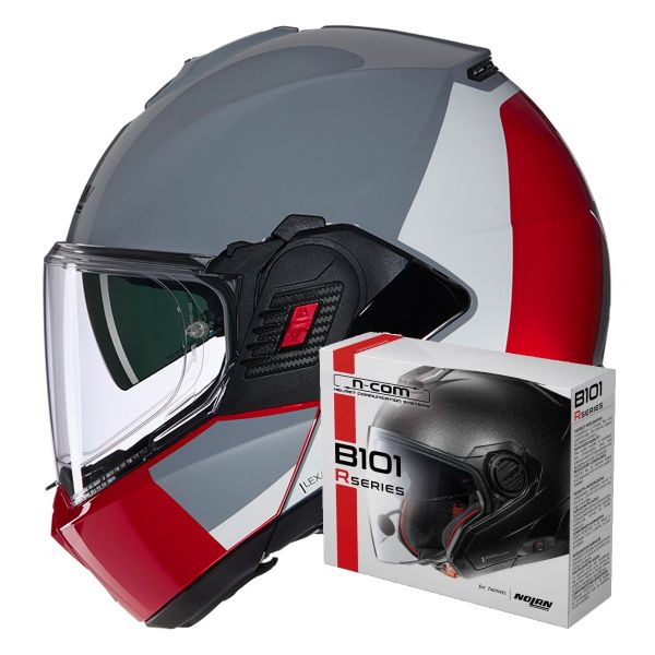 Casque Modulable Nolan N120-1 Grafo 349 + Kit Bluetooth B101R