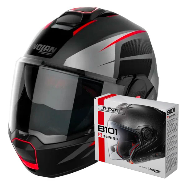 Casque Modulable Nolan N120-1 Nightlife N-Com 25 + Kit Bluetooth B101R