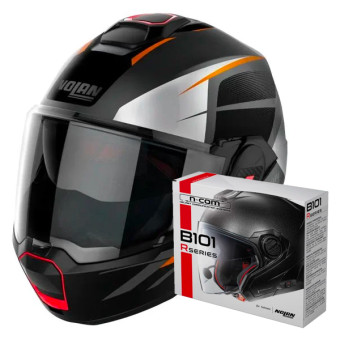 Casque Modulable Nolan N120-1 Nightlife N-Com 26 + Kit Bluetooth B101R