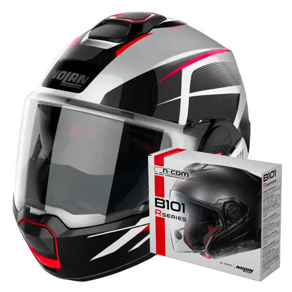 Casque Modulable Nolan N120-1 Nightlife N-Com 27 + Kit Bluetooth B101R