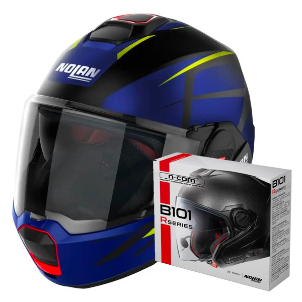 Casque Modulable Nolan N120-1 Nightlife N-Com 28 + Kit Bluetooth B101R
