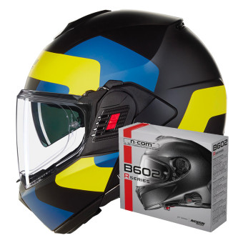 Casque Modulable Nolan N120-1 Omocromo 346 + Kit Bluetooth B602R