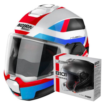 Casque Modulable Nolan N120-1 Subway N-Com 24 + Kit Bluetooth B101R