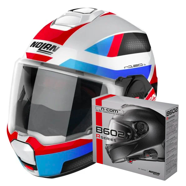 Casque Modulable Nolan N120-1 Subway N-Com 24 + Kit Bluetooth B602R