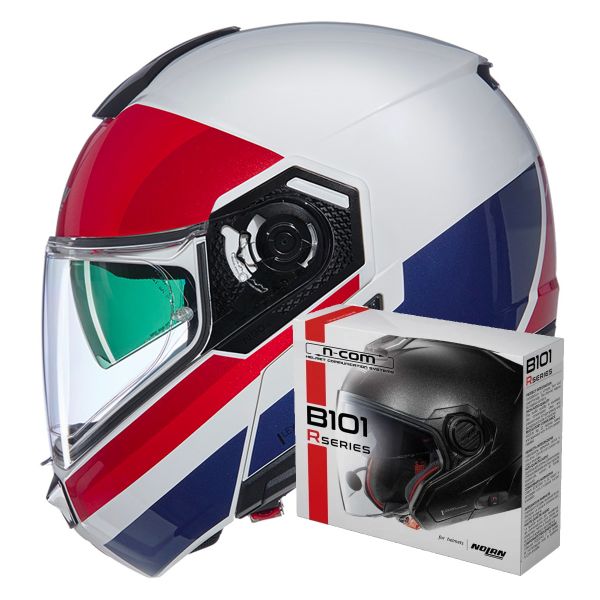 Casque Modulable Nolan N90-3 06 Roboto 345 + Kit Bluetooth B101R