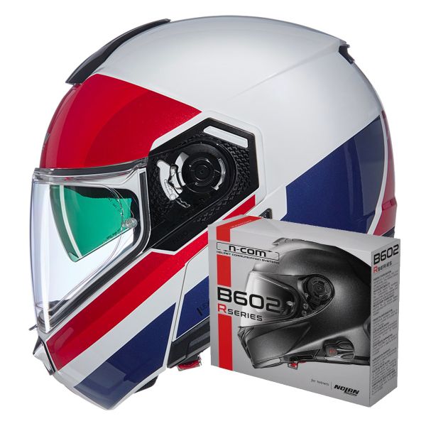 Casque Modulable Nolan N90-3 06 Roboto 345 + Kit Bluetooth B602R