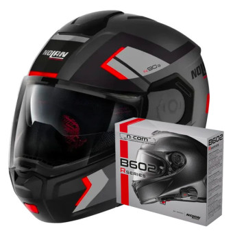 Casque Modulable Nolan N90 3 Lighthouse N-Com 47 + Kit Bluetooth B602R