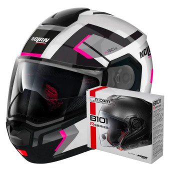 Casque Modulable Nolan N90 3 Lighthouse N-Com 49 + Kit Bluetooth B101R