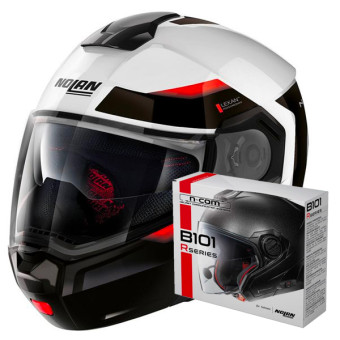 Casque Modulable Nolan N90 3 Reflector N-Com 37 + Kit Bluetooth B101R