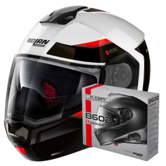 Casque Modulable Nolan N90 3 Reflector N-Com 37 + Kit Bluetooth B602R