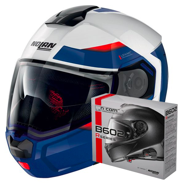 Casque Modulable Nolan N90 3 Reflector N-Com 38 + Kit Bluetooth B602R