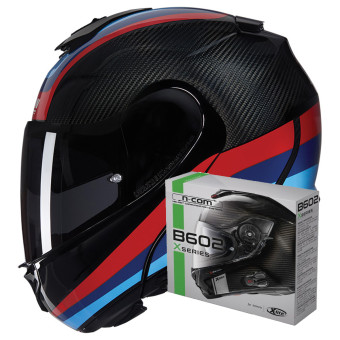 Casque Modulable Nolan X-1005 Ultra Carbon Gran Tour 348 + Kit Bluetooth B602X