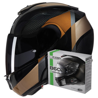 Casque Modulable Nolan X-1005 Ultra Carbon Sportivo 345 + Kit Bluetooth B602X
