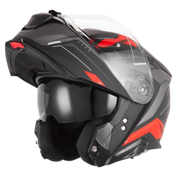Casque Modulable NOX N967 Conquer Mat Black Red