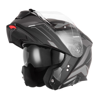 Casque Modulable NOX N967 Conquer Mat Black Silver