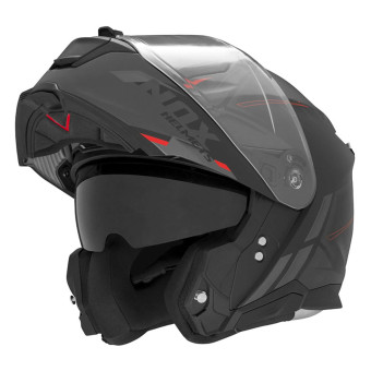 NOX N967 Synchro Matt Black Red