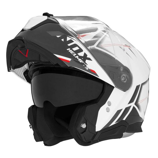 Casque Modulable NOX N967 Synchro White Red