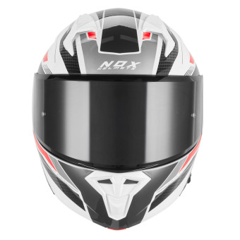 NOX N968 Shift White Red Shiny