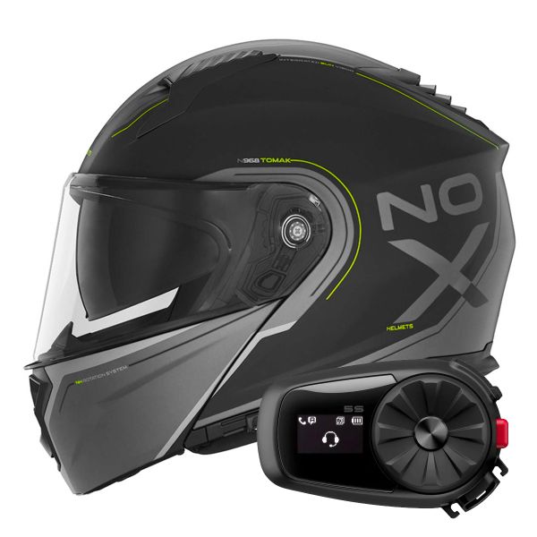 Casque Modulable NOX N968 Tomak Matt Black Neon Yellow