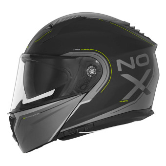 Casque Modulable NOX N968 Tomak Matt Black Neon Yellow