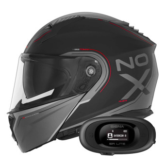 Casque Modulable NOX N968 Tomak Matt Black Red + Kit bluetooth 5R Lite